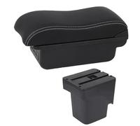 IPEVMLZ Per F&ord Per Focus 2 Mk2 2005 2006 2007-2011 Bracciolo Auto Bracciolo Console Centrale Stoccaggio Doppio Strato(C2 Linea Bianca)