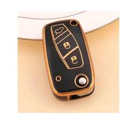 IPEVMLZ Per Fiat Per Panda Per Stilo Per Punto Per Doblo Per Grande Per Bravo Per Ducato Custia Pieghabile In TPU Per Telecomando Auto(NERO)