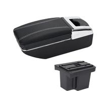 IPEVMLZ Per Kia Per Cerato Per Forte K3 Box Bracciolo Contenitore Centrale Box Immagazzinaggio Contenuto Box Bracciolo Con USB Interno Auto(Linea bianca A3 Nessuna USB)