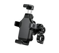 IPEVMLZ Sfera Manubrio Specchio Anti-Vibrazione Supporto Telefono Moto Forcella Fusto Base Blocco Sicurezza Alta Velocità Bicicletta Scooter(Clamping Clip Type)