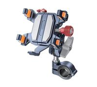 IPEVMLZ Supporto Per Telefono Per Moto Alluminio Per Cellulare Per Scooter Elettrico ATV Per 6.1"-7.2" Con Ammortizzatore Vibrazioni(Handblebar)