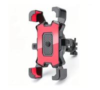 IPEVMLZ Supporto Telefonico Universale 360° Rotabile Per Bici Moto Stand Bracket Accessori(ROSSO)