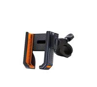 IPEVMLZ Supporto Telefono Bici Bicicletta Moto Portatelefono Manubrio Clip GPS Antishock Bracket Per Telefoni 4.5-7.0"(Arancia)