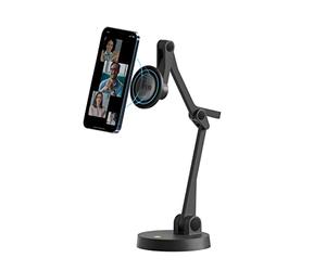 IPEVO Uplift Braccio multi-angolo per iPhone serie 12 e superiori, supporto per telefono con più snodi utile per videochiamate, spazio di lavoro multischermo, ottimo per insegnamento e apprendimento