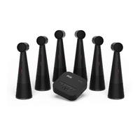 Ipevo vocal hub + 6 totems Sistema audio Bluetooth con hub e 6 vivavoce a 360°, ideale per grandi spazi conferenza.