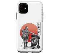 iPhone 11 Star Wars Visions C-3PO R2-D2 Black and White Color Pop V-2 Case