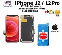 IPHONE 12 / 12 Pro DISPALY TOUCH SCREEN FRAME PARI ALL' ORIGINALE