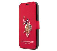 iPhone 12 mini US Polo Flip Case Polo Embroidery Rosso