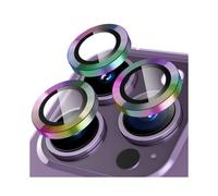(iPhone 12 pro colorato) 100 pezzi di pellicola protettiva in vetro con anello metallico per fotocamera CD per