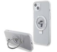 Karl Lagerfeld, Cover per iPhone 15 Plus TPU Ring Stand Karl e Choupette