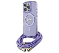 iPhone 16 Pro Max Guess Crossbody Cord MagSafe Case Viola