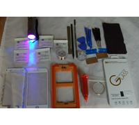 iPhone 6S Plus Bianco Kit Professionale di Riparazione Vetro, Schermo Frontale