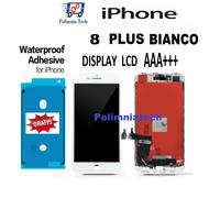 iPHONE 8 Plus BIANCO DISPLAY TOUCHSCREEN VETRO QUALITA' PARI ALL' ORIGINALE TOP