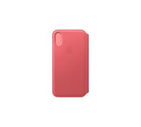 iPhone XS Leather Folio - Peony Pink (Rosa)