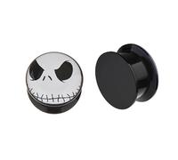 ipink-evil jack Skellington - The Nightmare Before Christmas - tappi per orecchie in acrilico da avvitare - Nuovo - 6 taglie - Newpair e Base, cod. AM0283