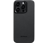 iPitaka MagEZ Case for iPhone 15 Pro Black/Grey Twill 600D KI1501PA