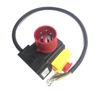 IPKAAAAD Emergency Stop Switch KOA1L 2 in 1 Electromagnetic Emergency Stop Pushbutton Switches with 3P+N+E 5P Industrial Socket