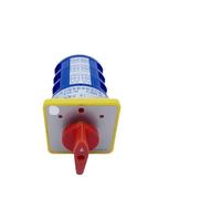 IPKAAAAD LW5-40A Three Positions Electrical Manual Changeover Cam Switch 40A 500V Rotary Knob Commutateur Rotatif LW5D(2P 8Terminals)