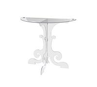 iPLEX - Anfitrione Comodino Consolle da Muro Design fine '700 in plexiglass Trasparente Dim. 90x100x43 cm Made in Italy