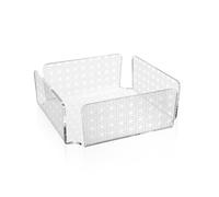 iPLEX Bon Ton Portatovaglioli Orizzontale in PMMA 22x22cm Trasparente Paglia di