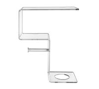 iPLEX Clio Mensola Portarotolo Ripiano e Scopino 38x30cm Trasparente Made in Ita