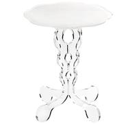 Iplex Design Arabesco Small Comodino/Tavolino in Plexiglass, Bianco