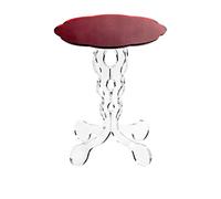 Iplex Design Arabesco Small Comodino/Tavolino in Plexiglass, Rosso, plexiglass/pmma