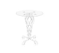 Iplex Design Arabesco Tavolino da caffè 50x60cm Trasparente Made in Italy