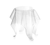 iPLEX Drappeggi Tavolino da Caffè Salotto PMMA 66x76cm Trasparente Made in Italy