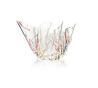 Vaso, Centrotavola, Forma Iconica in Plexiglass BIG Linea Drappeggi D'AUTORE , 45x45x h 29 cm - 0,5 kg Colore Multicolor multicolor
