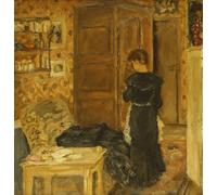 IPLUPJDY Artistico Poster Mural Dipinto Vintage Quadri Donna in un interno Femme a L'interieur di Pierre Bonnard per la Decorazione Della Parete 60x90cm