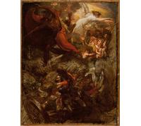 IPLUPJDY Artistico Poster Mural Dipinto Vintage Quadri Faraone e il suo esercito perduti nel Mar Rosso di Benjamin West per la Decorazione Della Parete 60x90cm