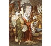 IPLUPJDY Artistico Poster Mural Dipinto Vintage Quadri il Bazar della Seta di Amadeo Preziosi per la Decorazione Della Parete 60x90cm