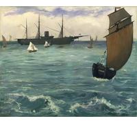 IPLUPJDY Artistico Poster Mural Dipinto Vintage Quadri il di Edouard Manet per la Decorazione Della Parete 60x90cm