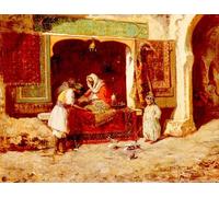 IPLUPJDY Artistico Poster Mural Dipinto Vintage Quadri il mercante di tappeti di Addison Millar per la Decorazione Della Parete 60x90cm