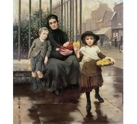 IPLUPJDY Artistico Poster Mural Dipinto Vintage Quadri Il pizzico di povertà di Benjamin Kennington per la Decorazione Della Parete 60x90cm