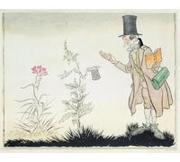 IPLUPJDY Artistico Poster Mural Dipinto Vintage Quadri il professore non sopporta questo genere di cose con Ada Little Flowers di Arthur Rackham per la Decorazione Della Parete 60x90cm
