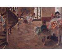 IPLUPJDY Artistico Poster Mural Dipinto Vintage Quadri la prova generale di Edgar Degas per la Decorazione Della Parete 60x90cm