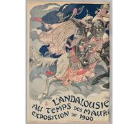 IPLUPJDY Artistico Poster Mural Dipinto Vintage Quadri L'Andalusia Al Tempo Dei Mori Di Eugene Grasset per la Decorazione Della Parete 60x90cm