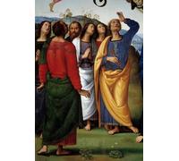 IPLUPJDY Artistico Poster Mural Dipinto Vintage Quadri l'Ascensione di Cristo Particolare raffigurante gli Apoteri Dipinto di Pietro Perugino per la Decorazione Della Parete 60x90cm