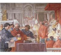 IPLUPJDY Artistico Poster Mural Dipinto Vintage Quadri Papa Eugenio IV consacrazione della Chiesa di Santa Maria del Fiore di Pietro da Cortona per la Decorazione Della Parete 60x90cm