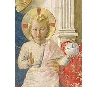 IPLUPJDY Artistico Poster Mural Dipinto Vintage Quadri Particolare del Cristo Bambino dalla Signora Delle Ombre Signora delle Ombre del Beato Angelico per la Decorazione Della Parete 60x90cm