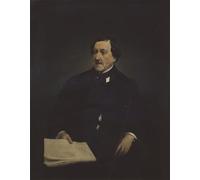 IPLUPJDY Artistico Poster Mural Dipinto Vintage Quadri Portrait of the Composer Gioachino Antonio Rossini by Francesco Hayez per la Decorazione Della Parete 60x90cm