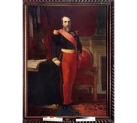 IPLUPJDY Artistico Poster Mural Dipinto Vintage Quadri Ritratto a figura intera di Napoleone Iii Dipinto di Hippolyte Flandrin per la Decorazione Della Parete 60x90cm