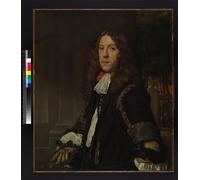 IPLUPJDY Artistico Poster Mural Dipinto Vintage Quadri Ritratto di un uomo di Abraham Lamberts Jacobsz Van Den Tempel per la Decorazione Della Parete 60x90cm