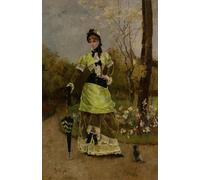 IPLUPJDY Artistico Poster Mural Dipinto Vintage Quadri Sa maestà la parigina di Alfred Stevens per la Decorazione Della Parete 60x90cm