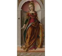 IPLUPJDY Artistico Poster Mural Dipinto Vintage Quadri Saint Catherine of Alexandria by Carlo Crivelli per la Decorazione Della Parete 60x90cm