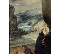 IPLUPJDY Artistico Poster Mural Dipinto Vintage Quadri Santo e San Paolo Eremita di Diego Rodriguez De Y Velazquez per la Decorazione Della Parete 60x90cm