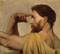 IPLUPJDY Artistico Poster Mural Dipinto Vintage Quadri Studio per Fidia nell'Apoteosi di Omero di Jean Auguste Ingres per la Decorazione Della Parete 60x90cm