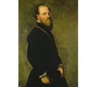 IPLUPJDY Artistico Poster Mural Dipinto Vintage Quadri the Man with the Gold Chain by Jacopo Robusti Tintoretto per la Decorazione Della Parete 60x90cm